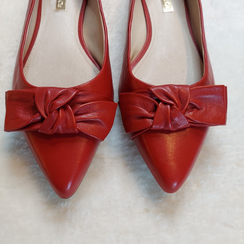 Louise et Cie Red Bow Flats